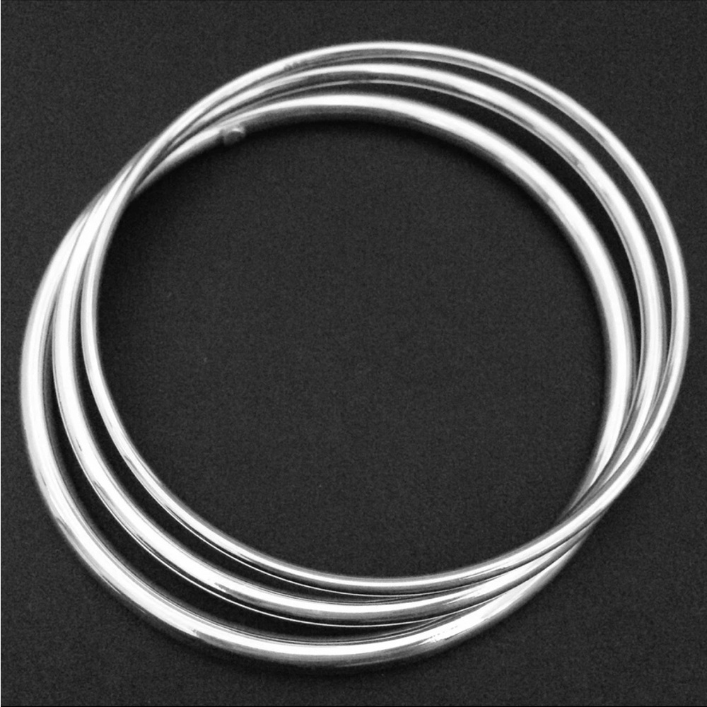 Silver Bangle Bracelets - image 4